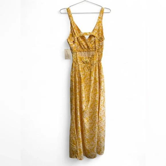 Universal Thread Yellow and White Floral Maxi Dress - Picture 2 of 3